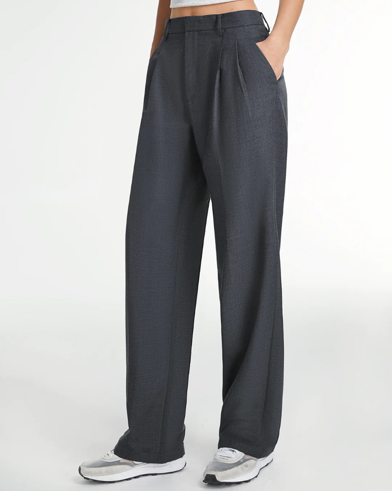 Aura | Pantalones Anchos Pizarra