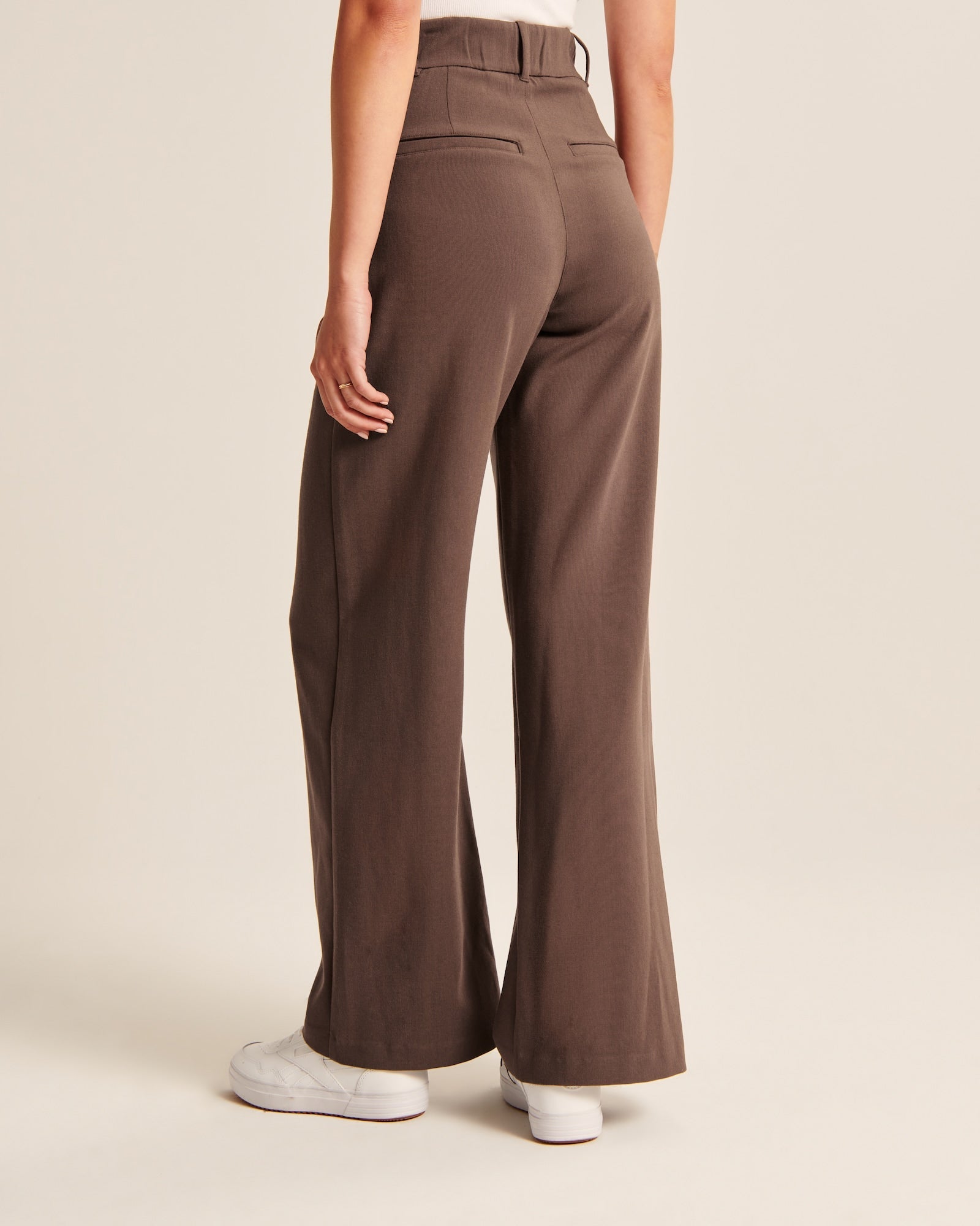 Aura | Pantalones Anchos Moca