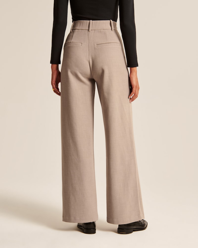 Aura | Pantalones Anchos Topo