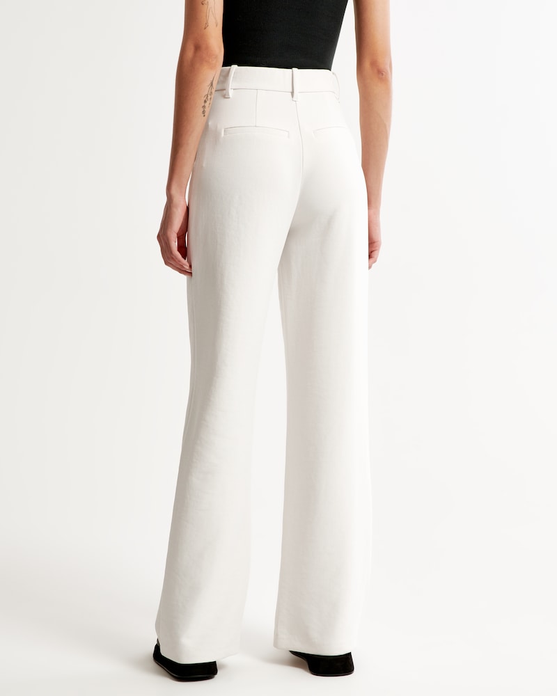 Aura | Pantalones Anchos Blancos