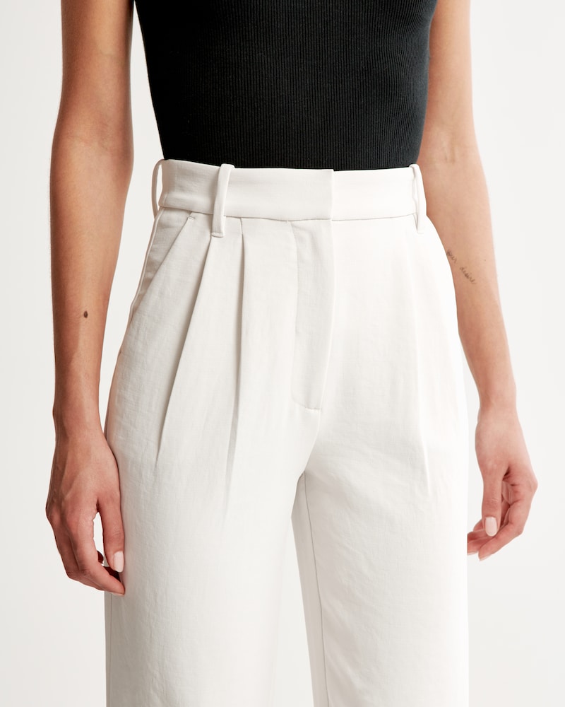 Aura | Pantalones Anchos Blancos