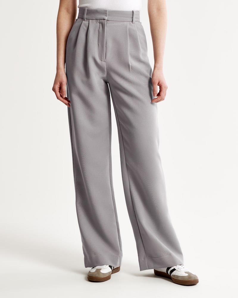 Aura | Pantalones Anchos Piedra