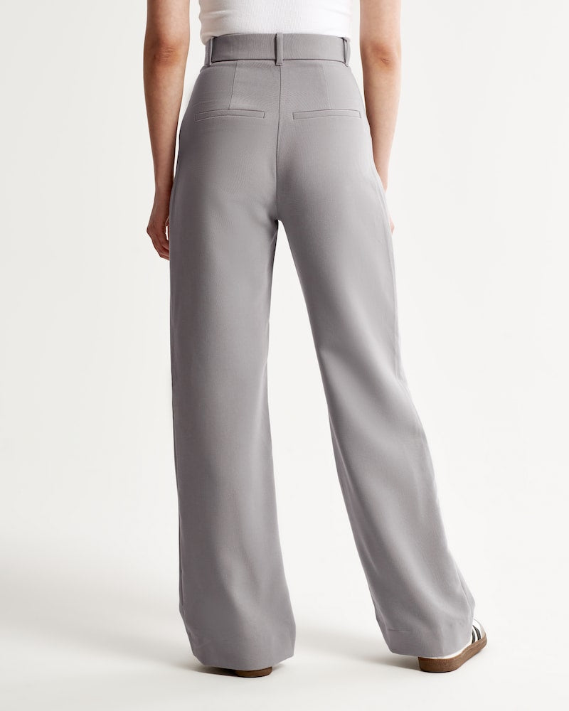 Aura | Pantalones Anchos Piedra