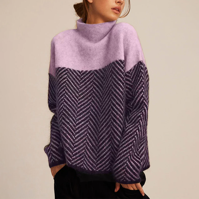 Lourdes | Suave jersey de cuello alto