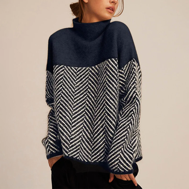 Lourdes | Suave jersey de cuello alto