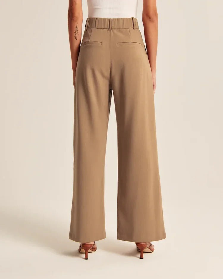 Aura | Pantalones Anchos Marrones