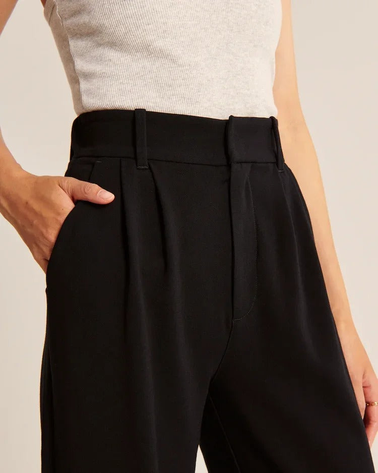 Aura | Pantalones Anchos Negros