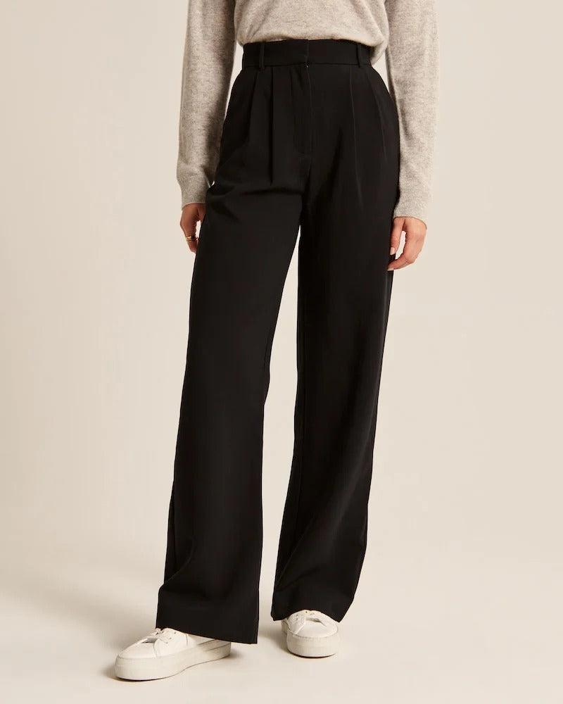 Aura | Pantalones Anchos Negros