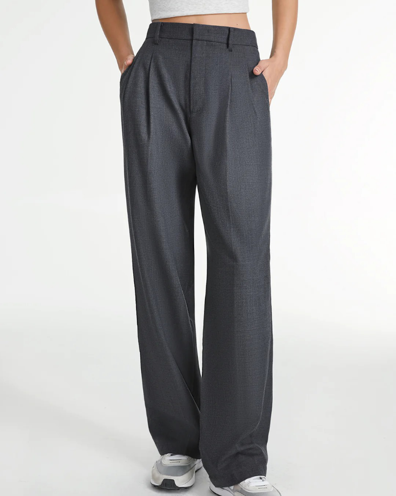 Aura | Pantalones Anchos Pizarra