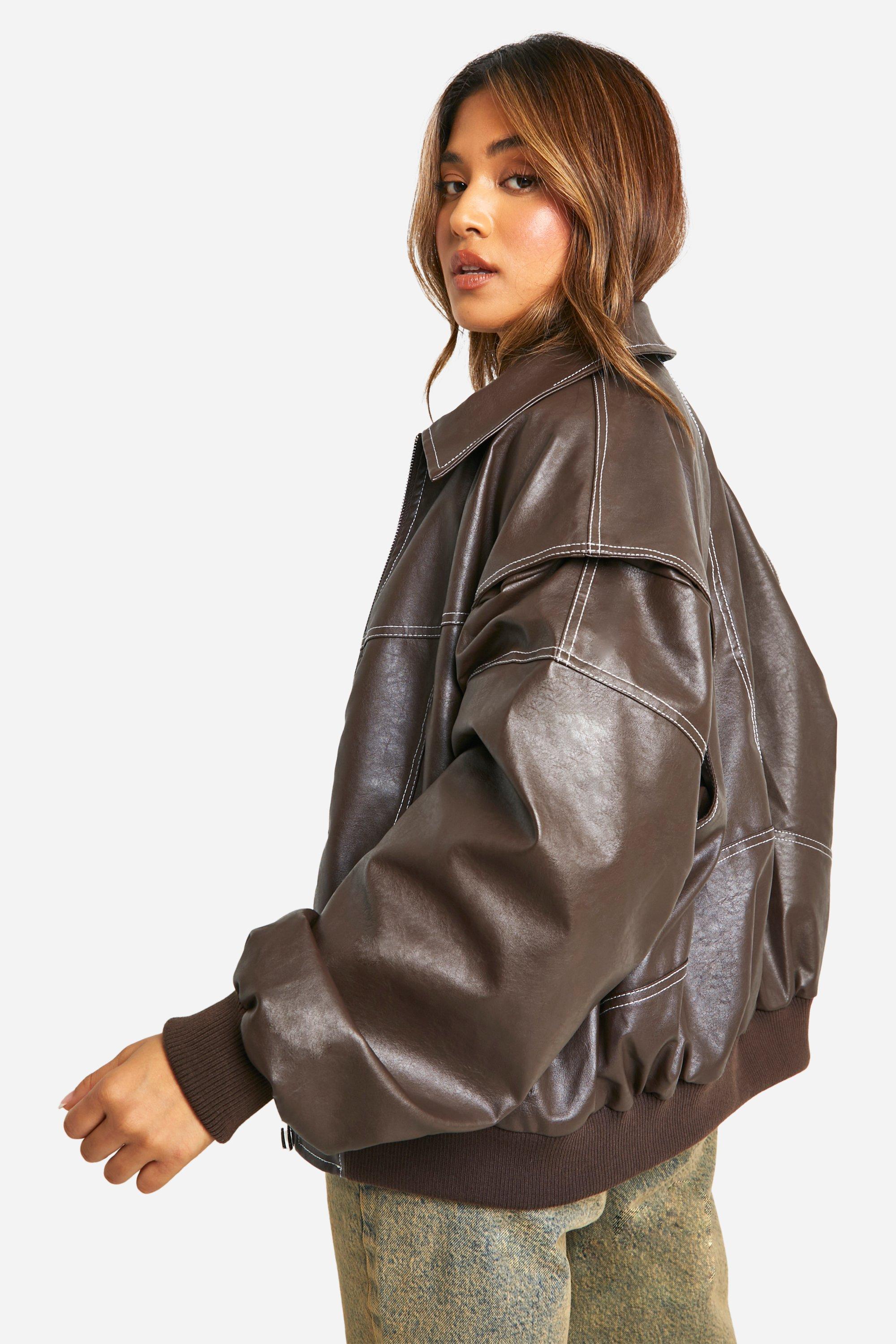 Alexia | Chaqueta de Cuero Oversize