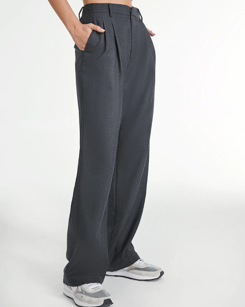 Aura | Pantalones Anchos Pizarra